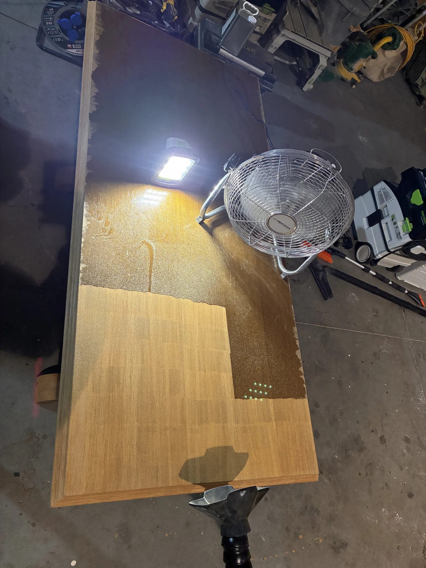 Blat drewniany czyszczony laserem