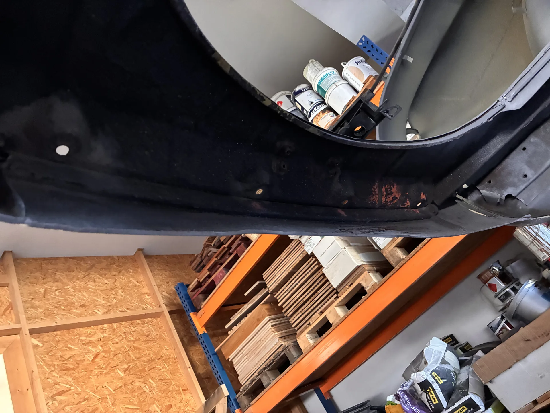 Laser czyszczący na karoserii VW Karmann Ghia