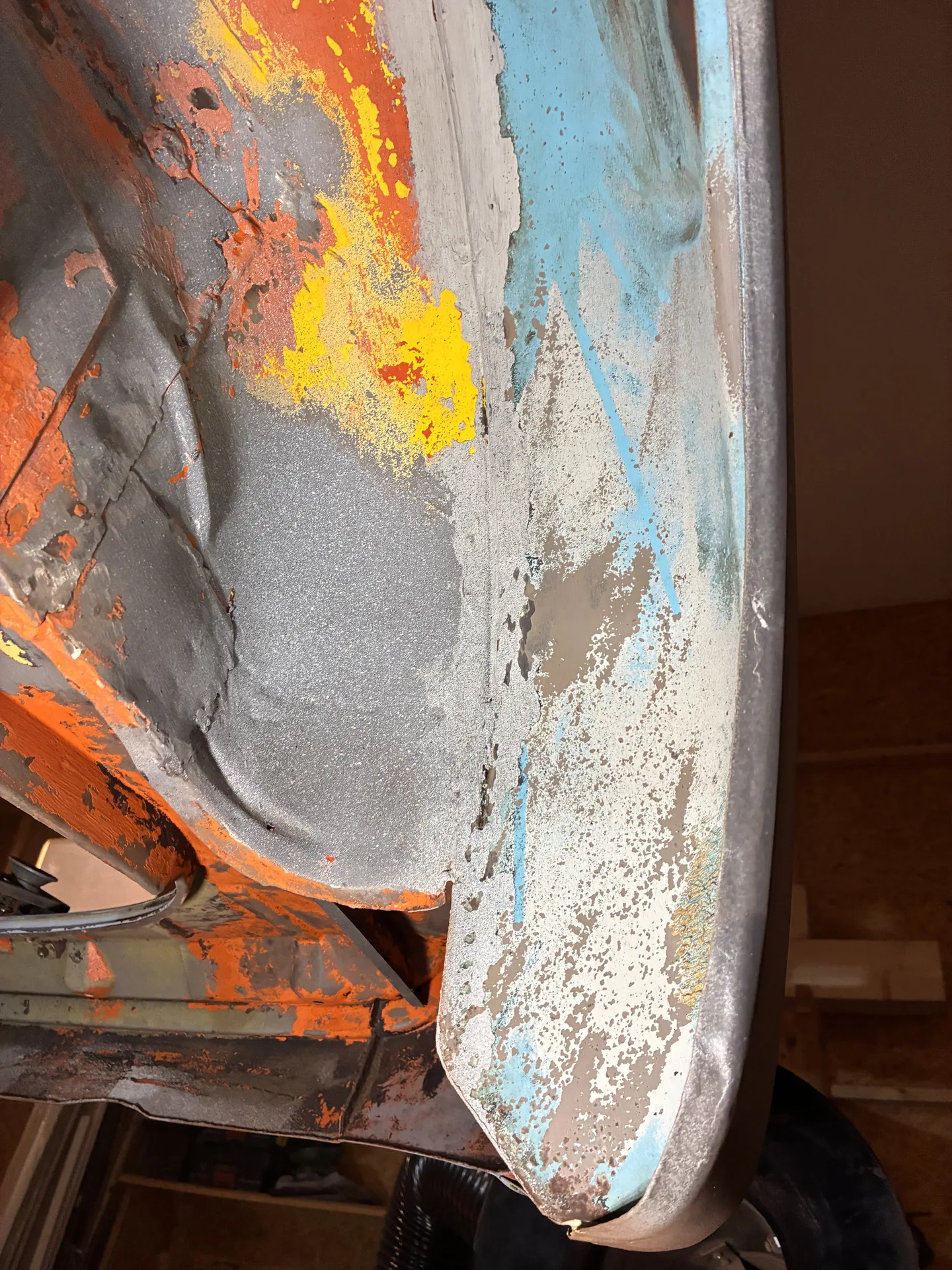 Powierzchnia blachy gotowa do dalszej renowacji