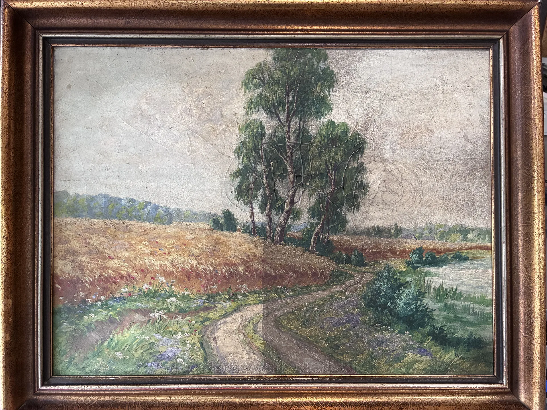 Czyszczenie laserowe obrazu olejnego w trakcie