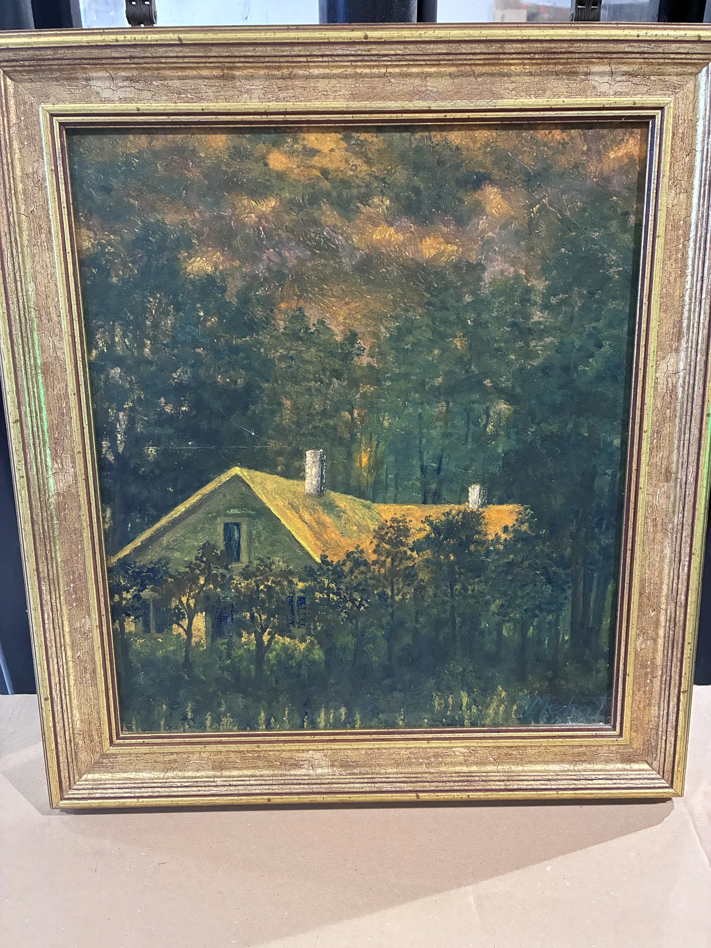 Detal obrazu po usunięciu werniksu