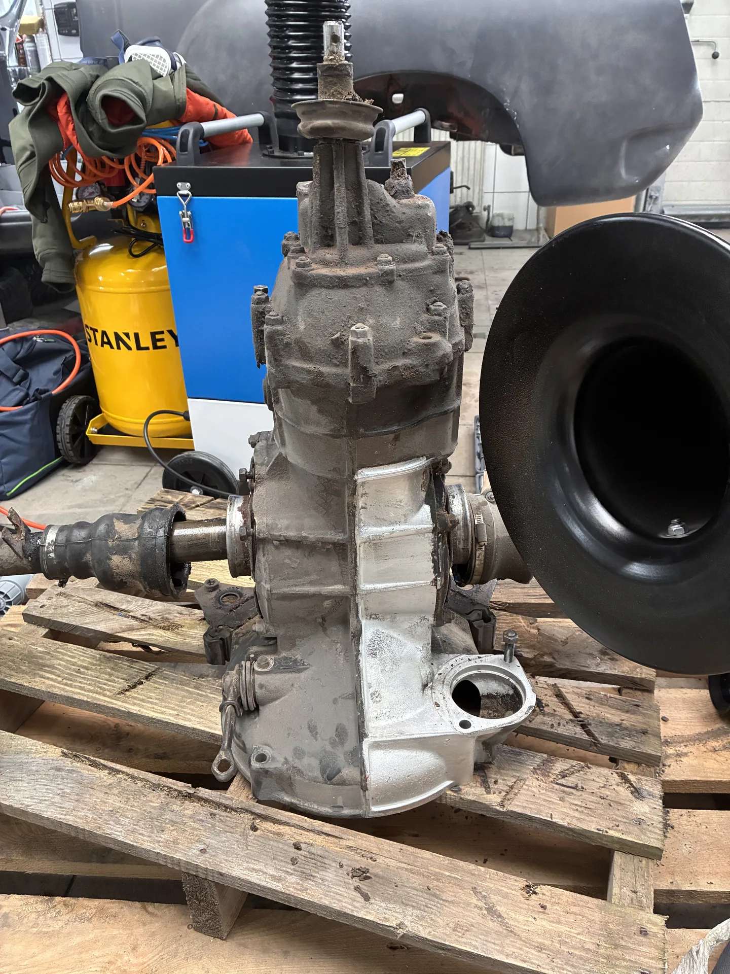 Skrzynia biegów po czyszczeniu laserowym