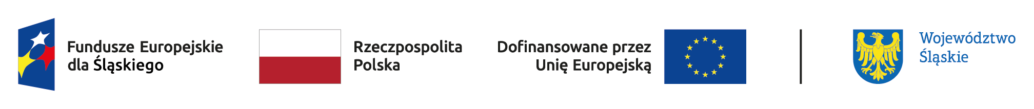 Dofinansowano z Funduszy Europejskich dla Śląskiego, Rzeczpospolita Polska, Unia Europejska, Województwo Śląskie